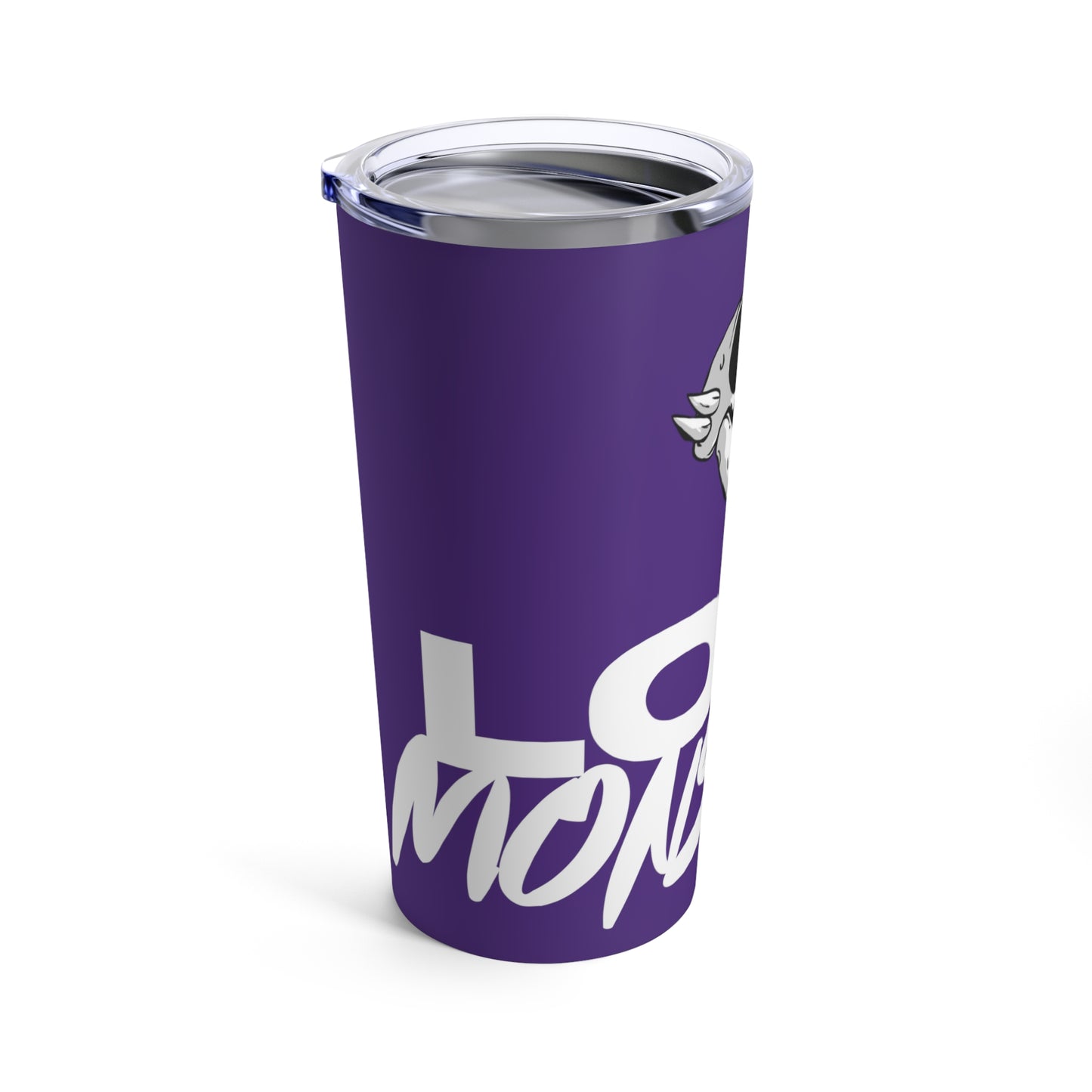 20oz Love Monster Tumbler with White Text & Skull Design, Insulated Drinkware