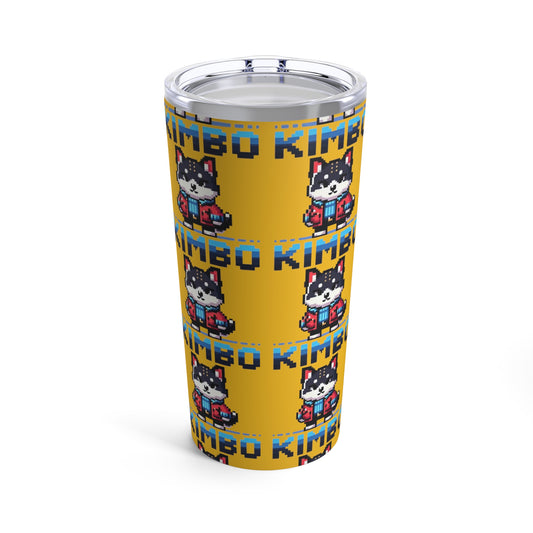 KIMBO Tumbler 20oz COQ INU (0x420 Shop) on Yellow Background #KIMBO Blue By Nifty