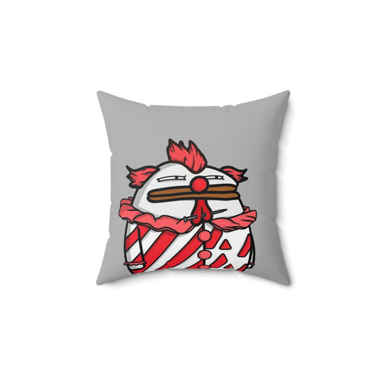 Light Grey Spun Polyester Square Pillow Pepe Portraits signature by Numpty (COQ INU 0x420) #Clown by Numpty