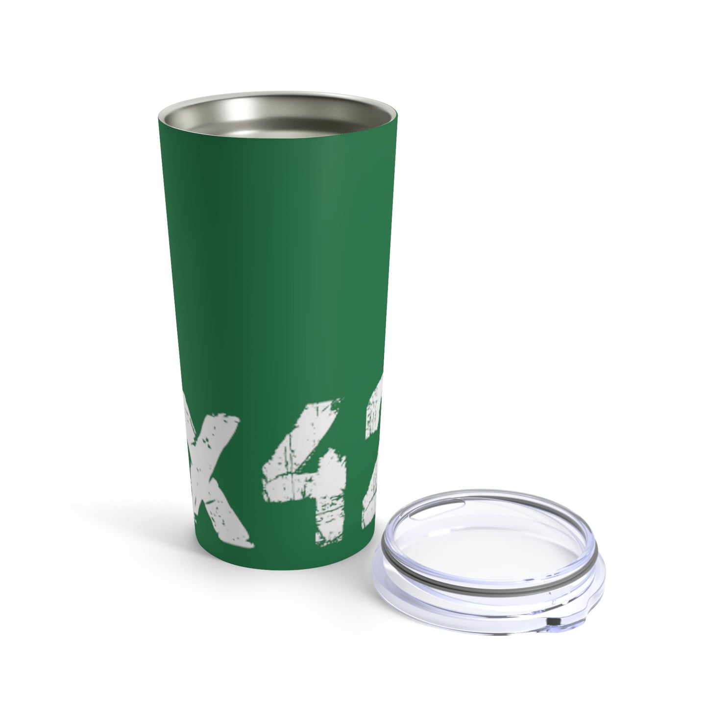 Tumbler 20oz 0x420 COQ INU White Text over Dark Green by Nifty