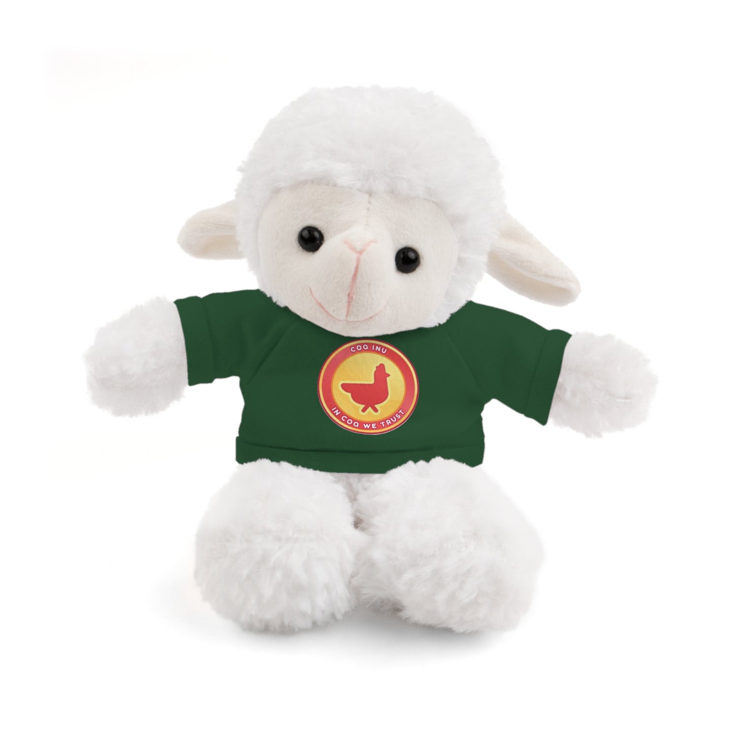 Stuffed Animals with Tee COQ INU Coin Logo print by Nifty