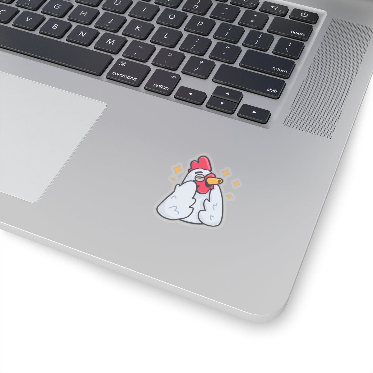 COQ Head Sticker Feels Good by Gravy, Funny Chicken (Chikn)