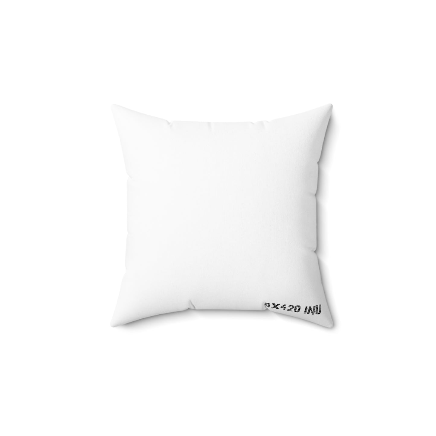 KIMBO White Spun Polyester Square Pillow 0x420 INU signature (COQ INU 0x420) #KIMBO Blue By Nifty