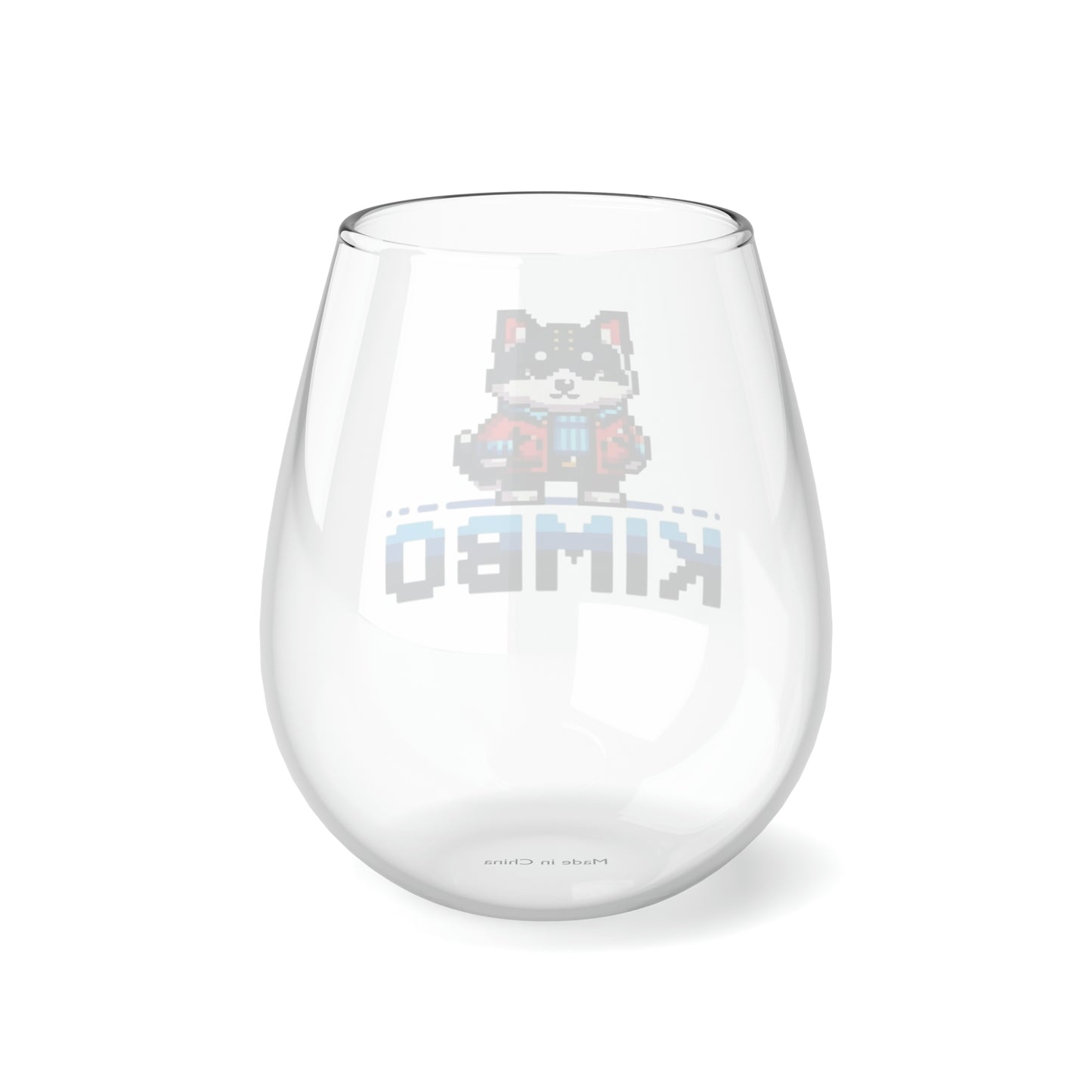 KIMBO, Stemless Wine Glass, 11.75oz  #KIMBO Blue By Nifty