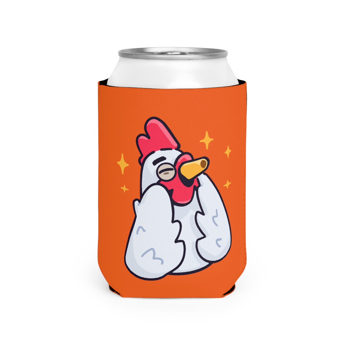 Orange Can Cooler Sleeve COQ INU 0x420 #Feels Good by Gravy