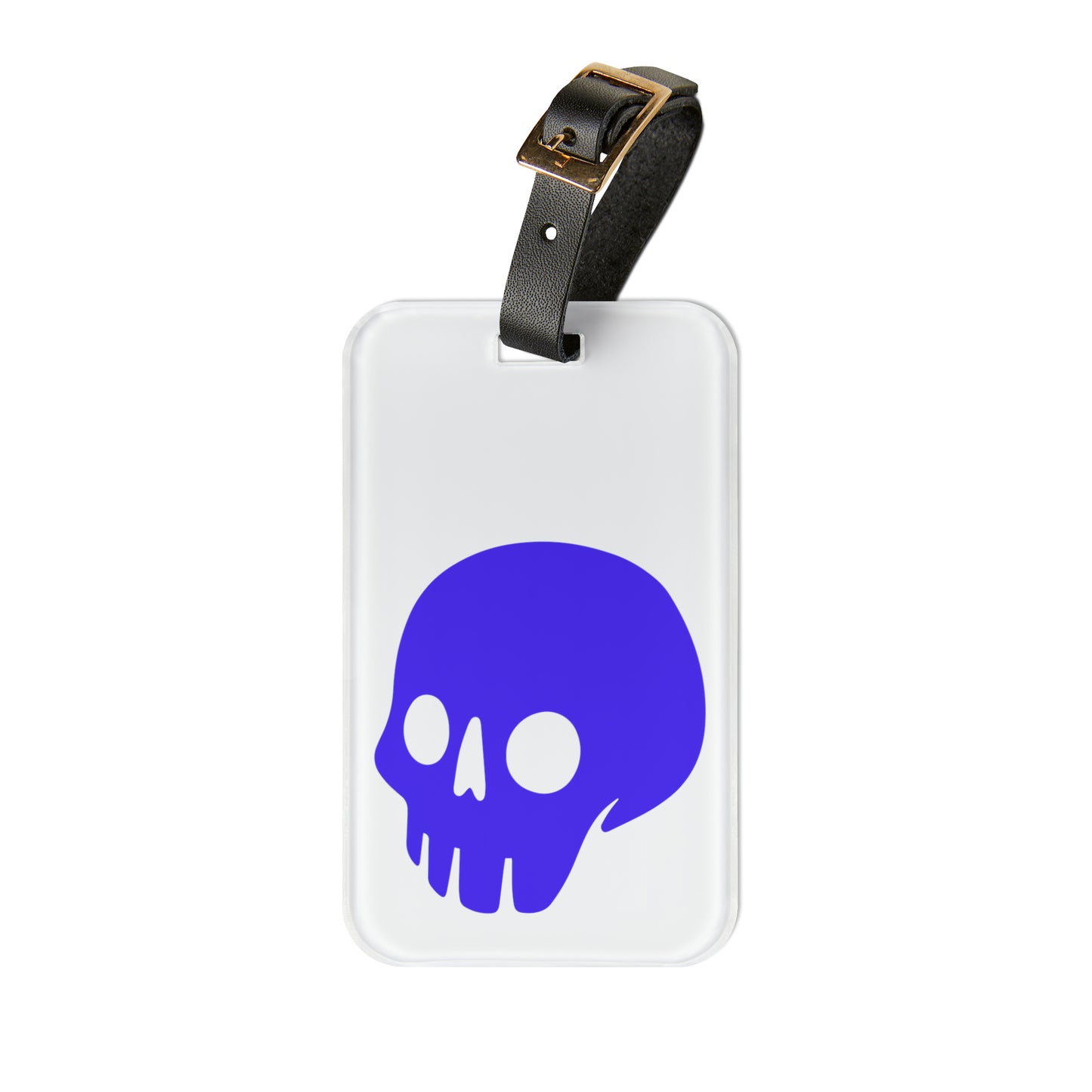 Luggage Tag with Purple Madskullz Purple Skull Logo