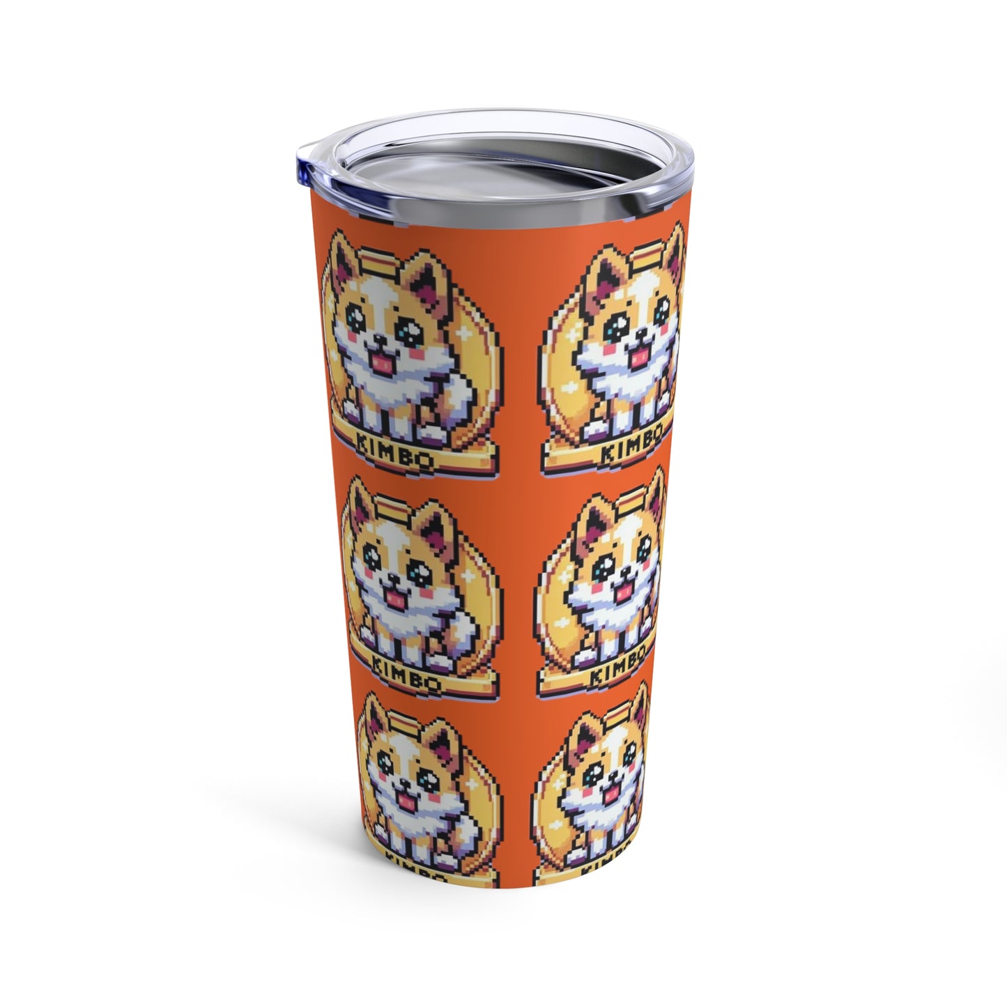 KIMBO Tumbler 20oz COQ INU (0x420 Shop) on Orange Background #KIMBO Gold By Nifty