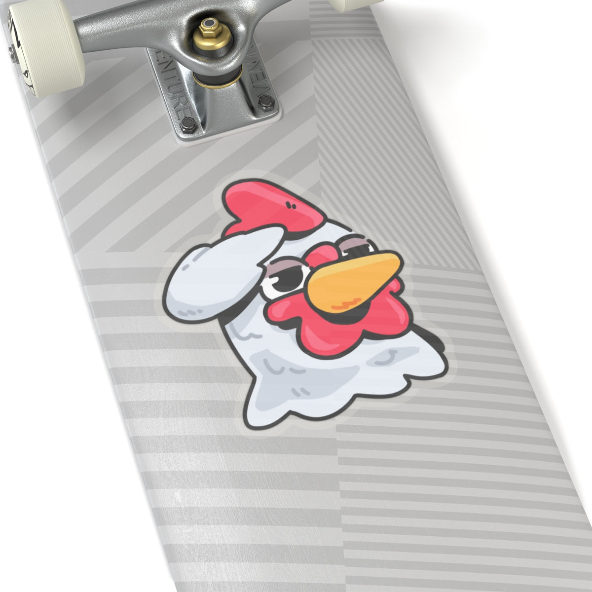 Gravy Fan Art COQ Head Sticker Salute, Funny Chicken (Chikn)