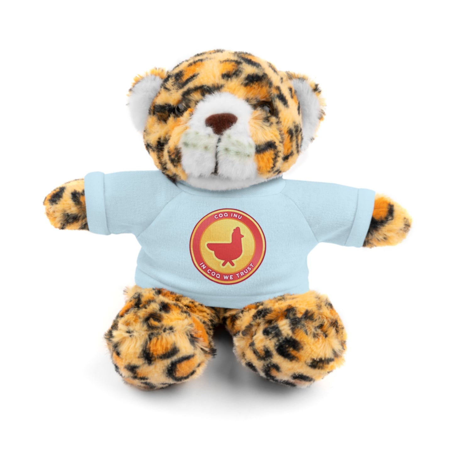 Stuffed Animals with Tee COQ INU Coin Logo print by Nifty