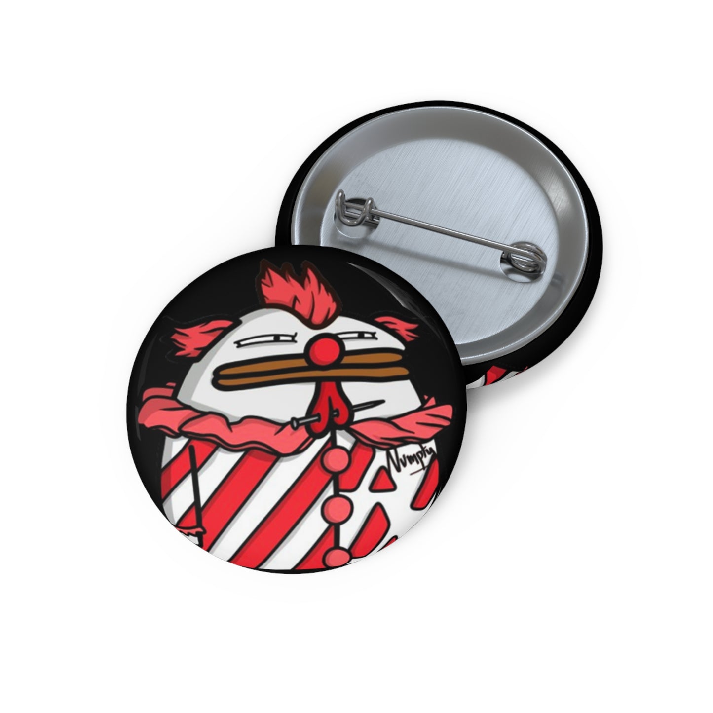 Pepe Portraits by Numpty Pin Buttons #COQ INU Pin Clown