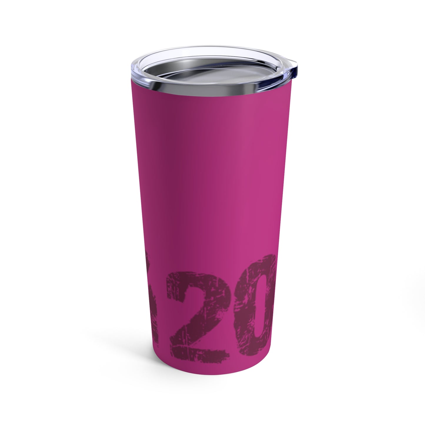 Tumbler 20oz 0x420 COQ INU Purple Text over Pink by Nifty