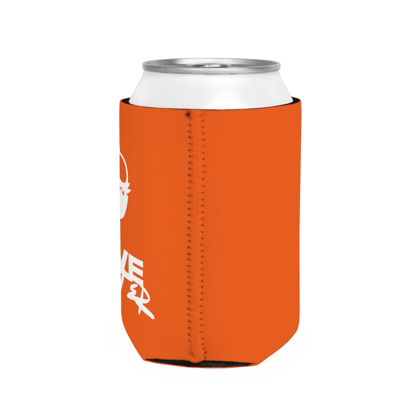 Love Monster Can Cooler Sleeve White Text & White Logo Emblem