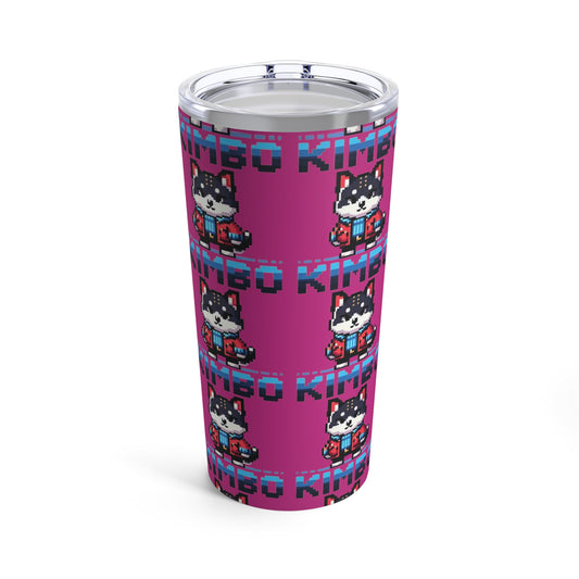 KIMBO Tumbler 20oz COQ INU (0x420 Shop) on Hot Pink Background #KIMBO Blue By Nifty