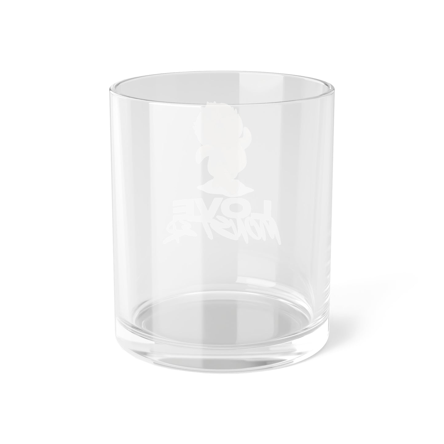 Love Monster Bar Glass Logo Text with Patrick Walking