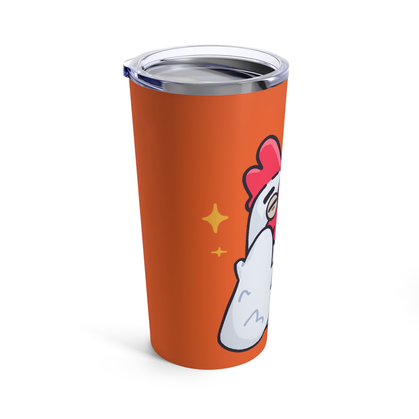 Tumbler 20oz COQ INU (0x420 Shop) on Orange Background #Feels Good Head by Gravy