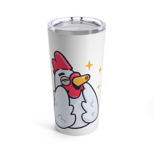 Tumbler 20oz COQ INU (0x420 Shop) on White Background #Feels Good Head by Gravy