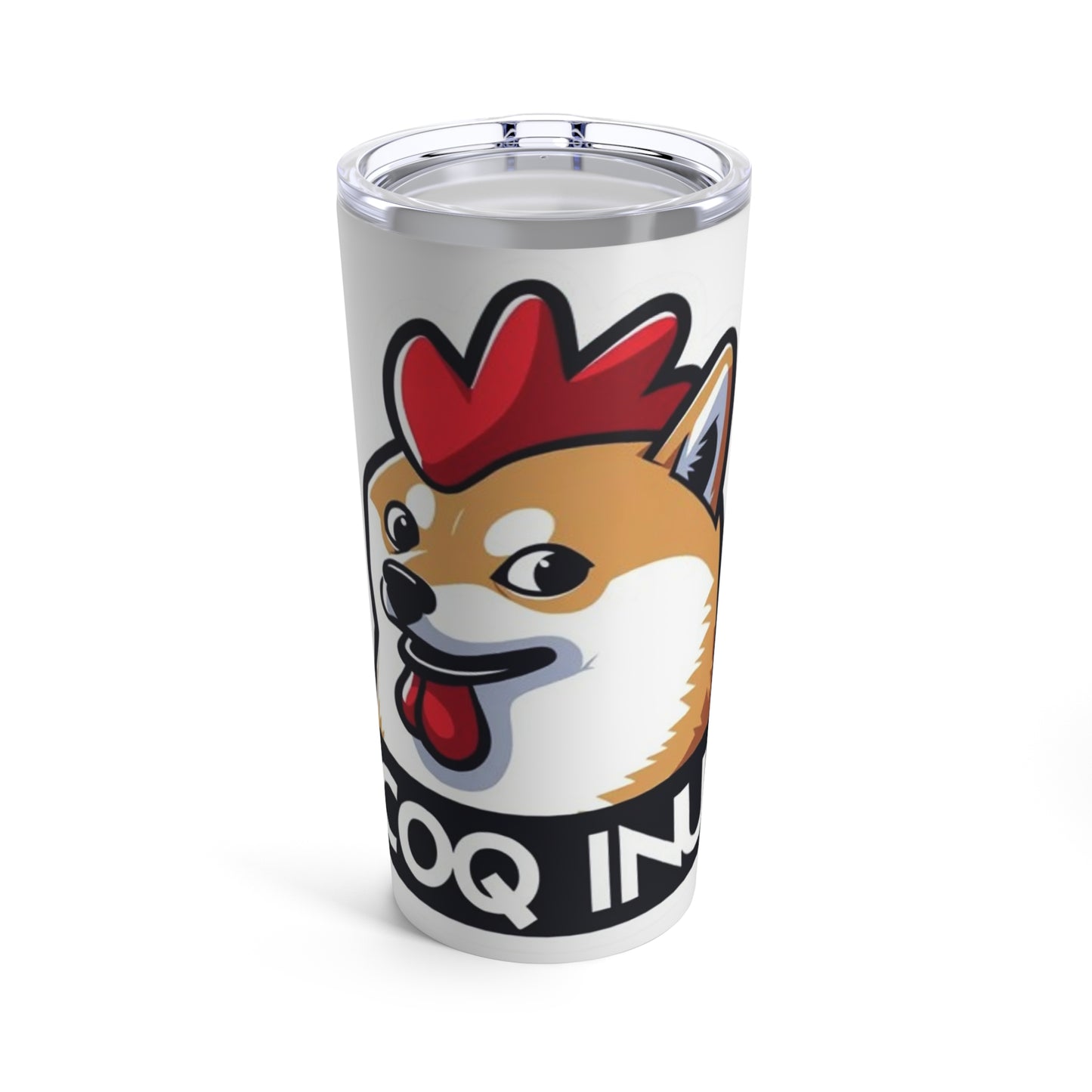 Tumbler 20oz Fan Art COQ INU by Nifty Pun on words COQ INU meme coin - Funny meme