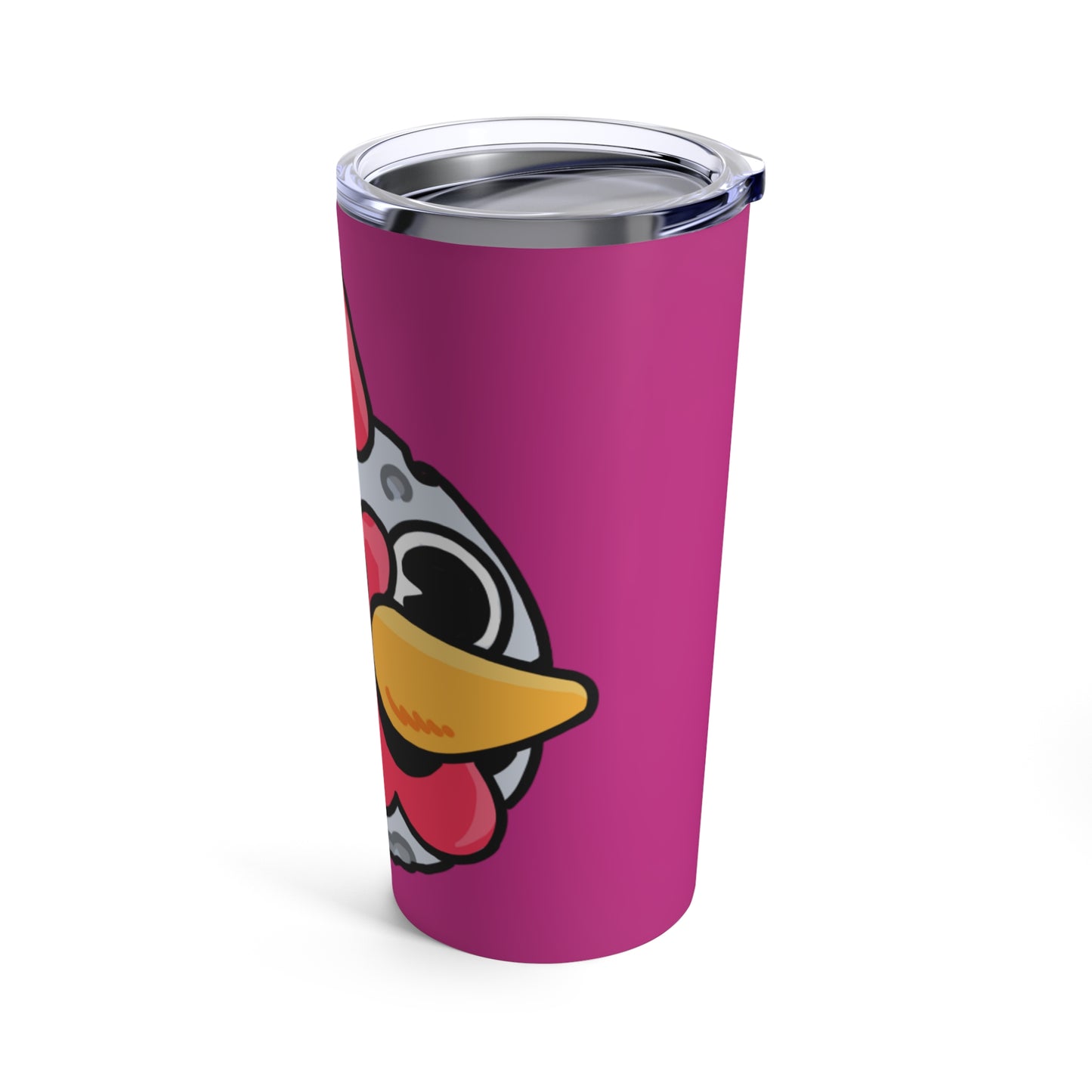 Gravy Fan Art Tumbler 20oz COQ Moon Head (0x420 Shop) on Hot Pink Background