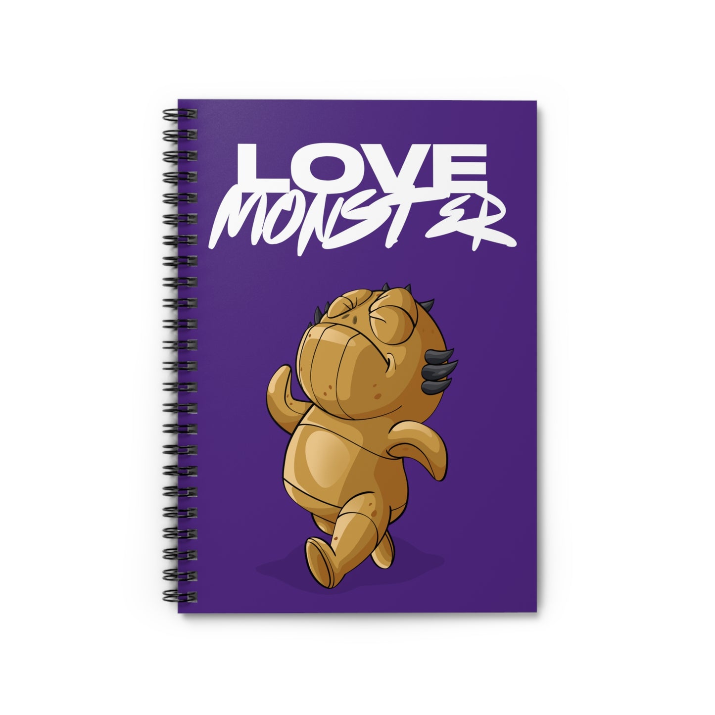 Spiral Notebook - Ruled Line Love Monster Patrick White Logo Text