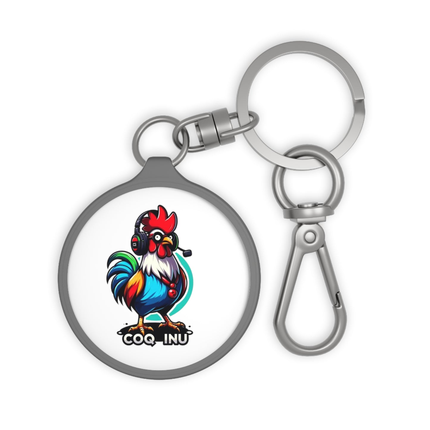 Keyring Tag COQ INU with Headset