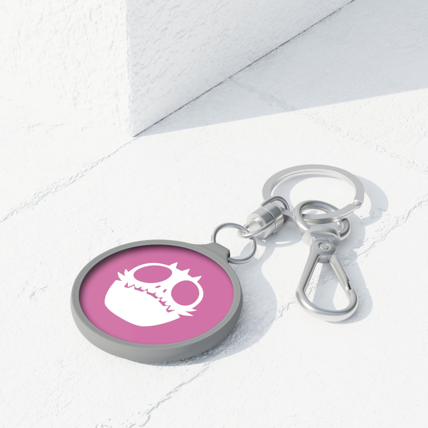 Keyring Tag Love Monster White Emblem