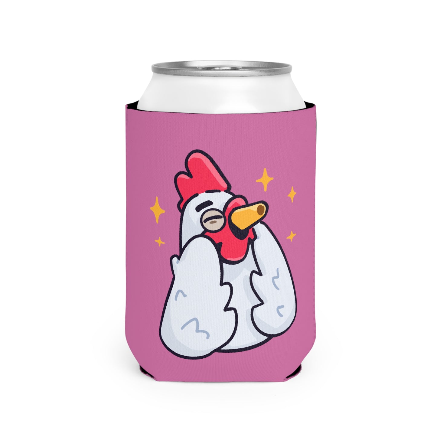 Pink Can Cooler Sleeve COQ INU 0x420 #Feels Good by Gravy