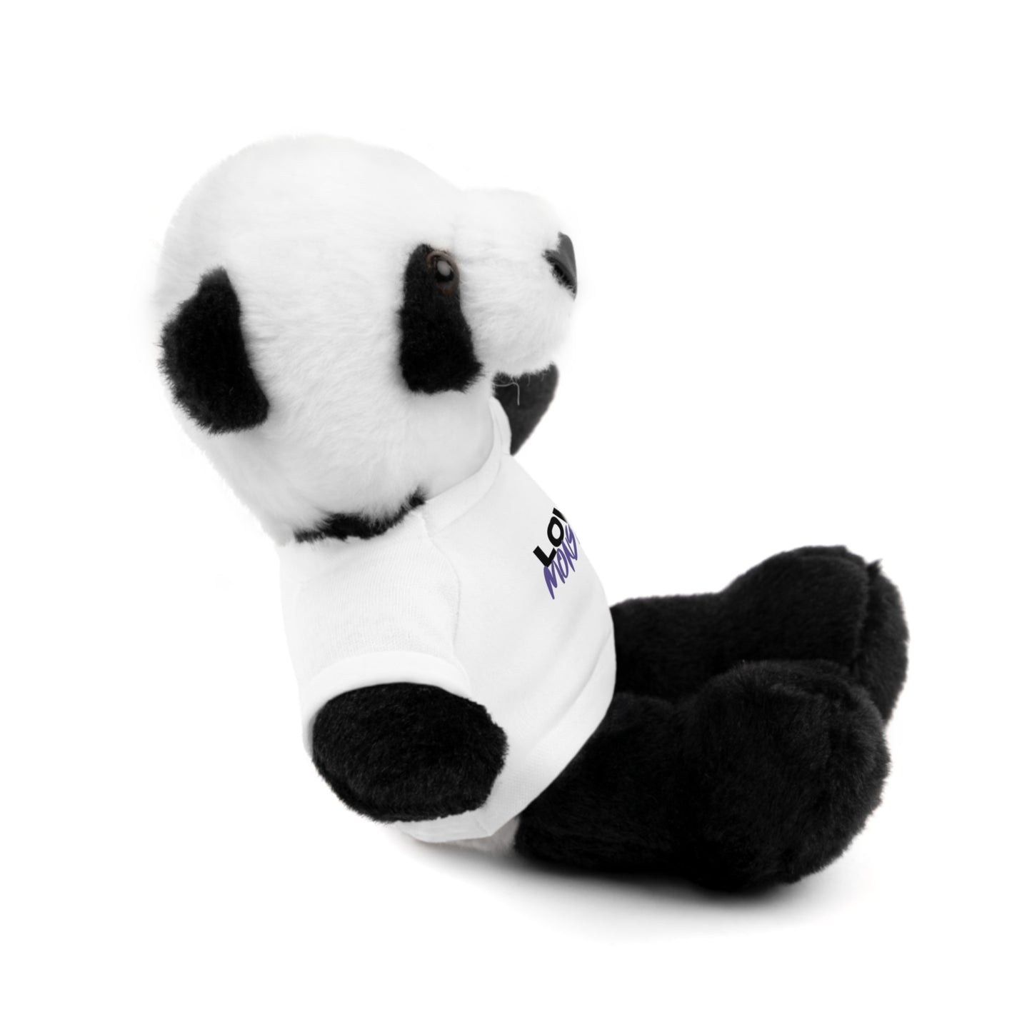 Love Monster Black & Purple Text Logo,  Stuffed Animals Teddy Bears