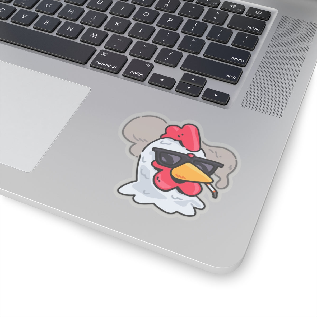 Gravy Fan Art COQ INU Smoking Head Sticker (0x420 INU Shop) White Background