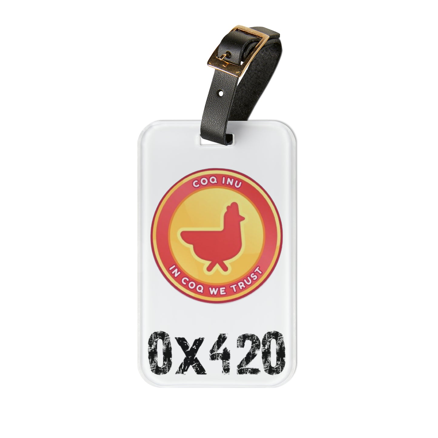 Luggage Tag COQ INU Logo & 0x420 Print