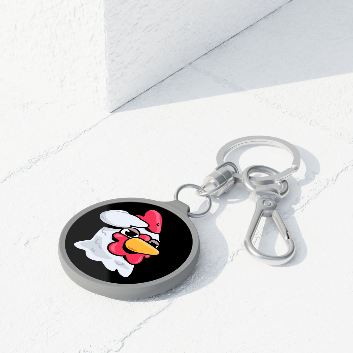 Keyring Tag COQ INU 0x420 Black back ground COQ Salute by Gravy