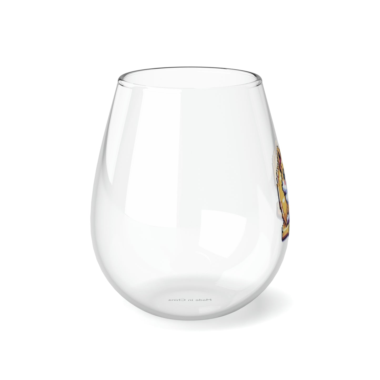 KIMBO, Stemless Wine Glass, 11.75oz  #KIMBO Gold By Nifty