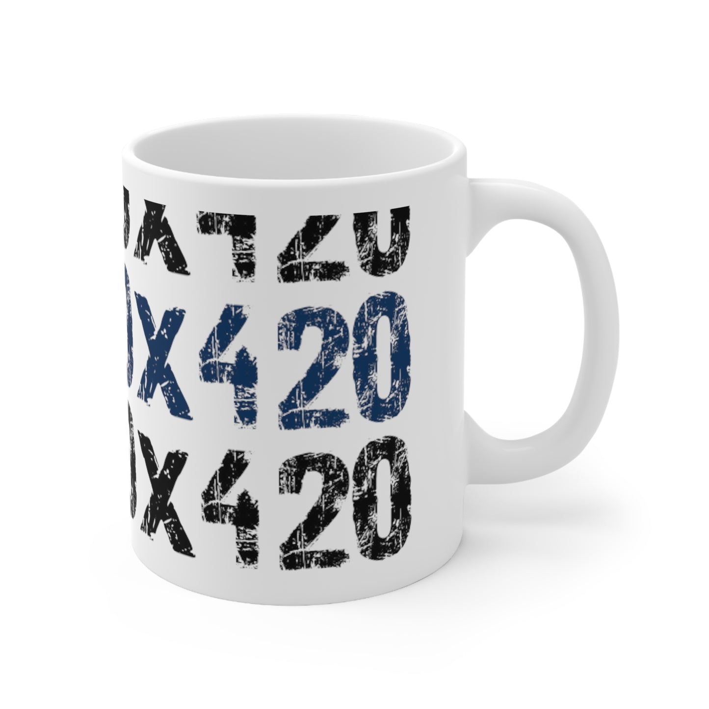 Nifty Fan Art COQ INU Navy & Black Ceramic Mug 11oz