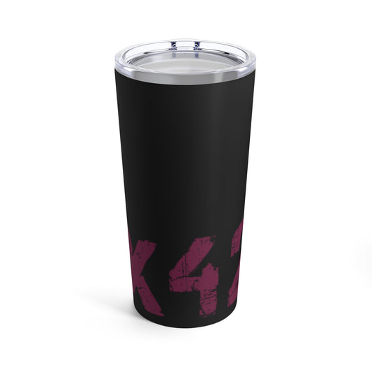 Tumbler 20oz 0x420 COQ INU Purple Text over Black by Nifty