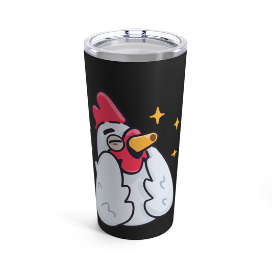 Tumbler 20oz COQ INU (0x420 Shop) on Black Background #Feels Good Head by Gravy