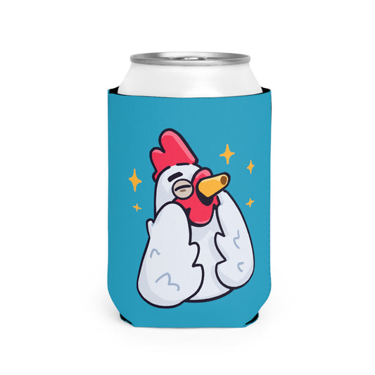 Turquoise Can Cooler Sleeve COQ INU 0x420 #Feels Good by Gravy