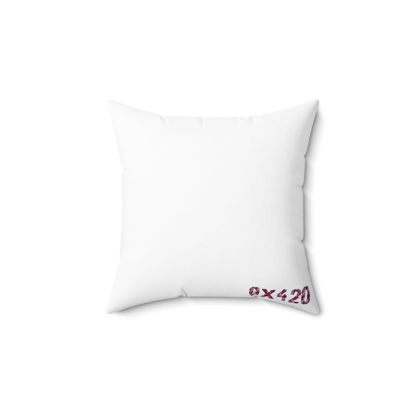 Purple Spun Polyester Square Pillow Fan Art by Nifty