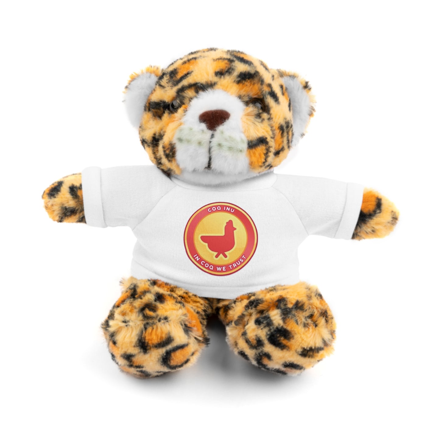 Stuffed Animals with Tee COQ INU Coin Logo print by Nifty