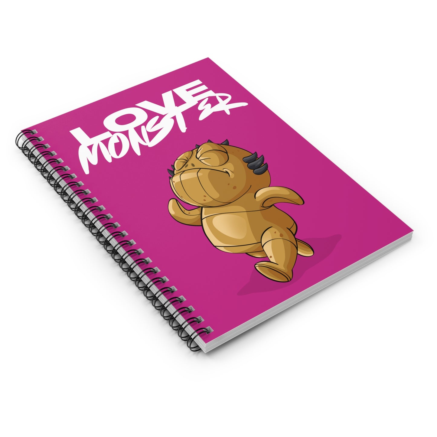 Spiral Notebook - Ruled Line Love Monster Patrick White Logo Text