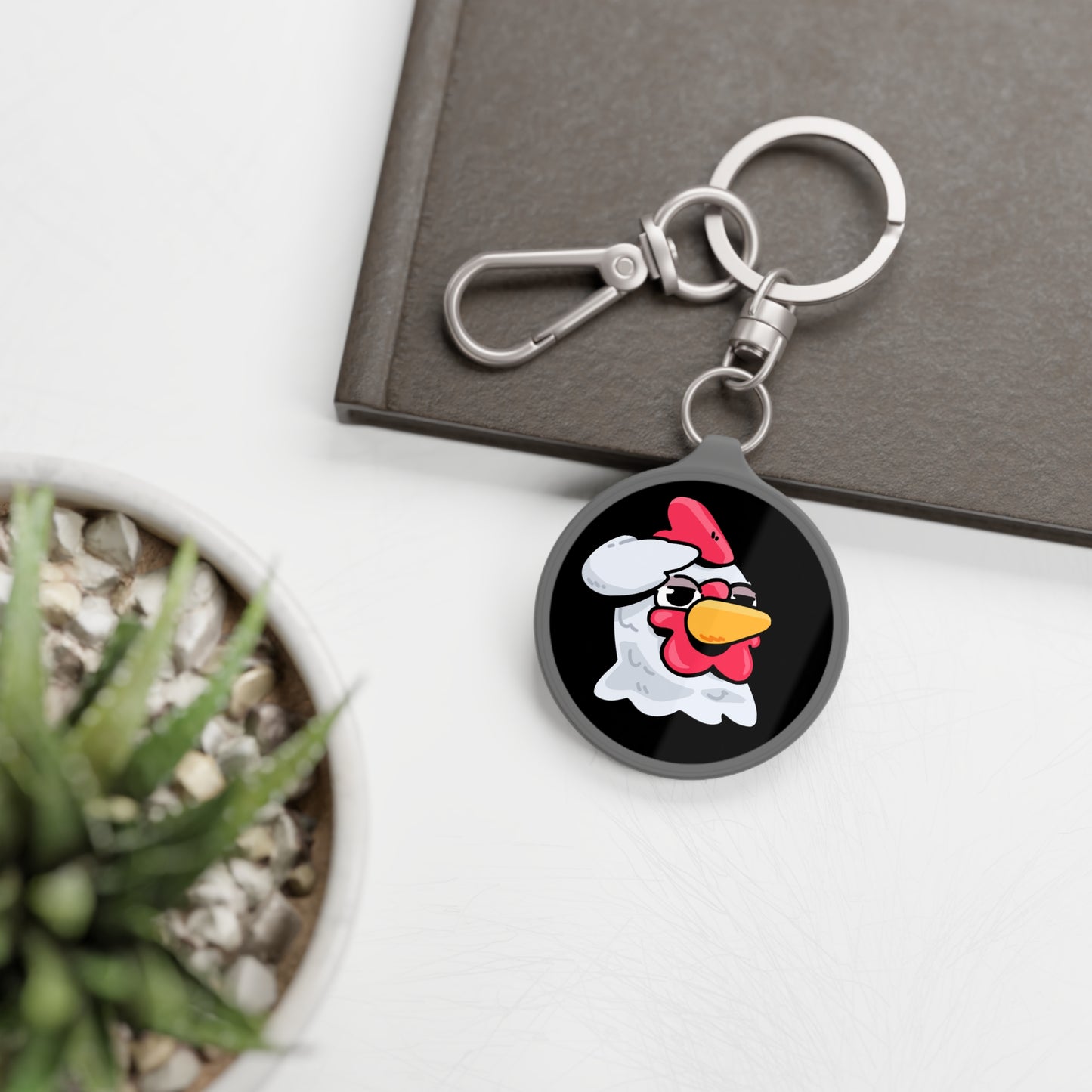 Keyring Tag COQ INU 0x420 Black back ground COQ Salute by Gravy