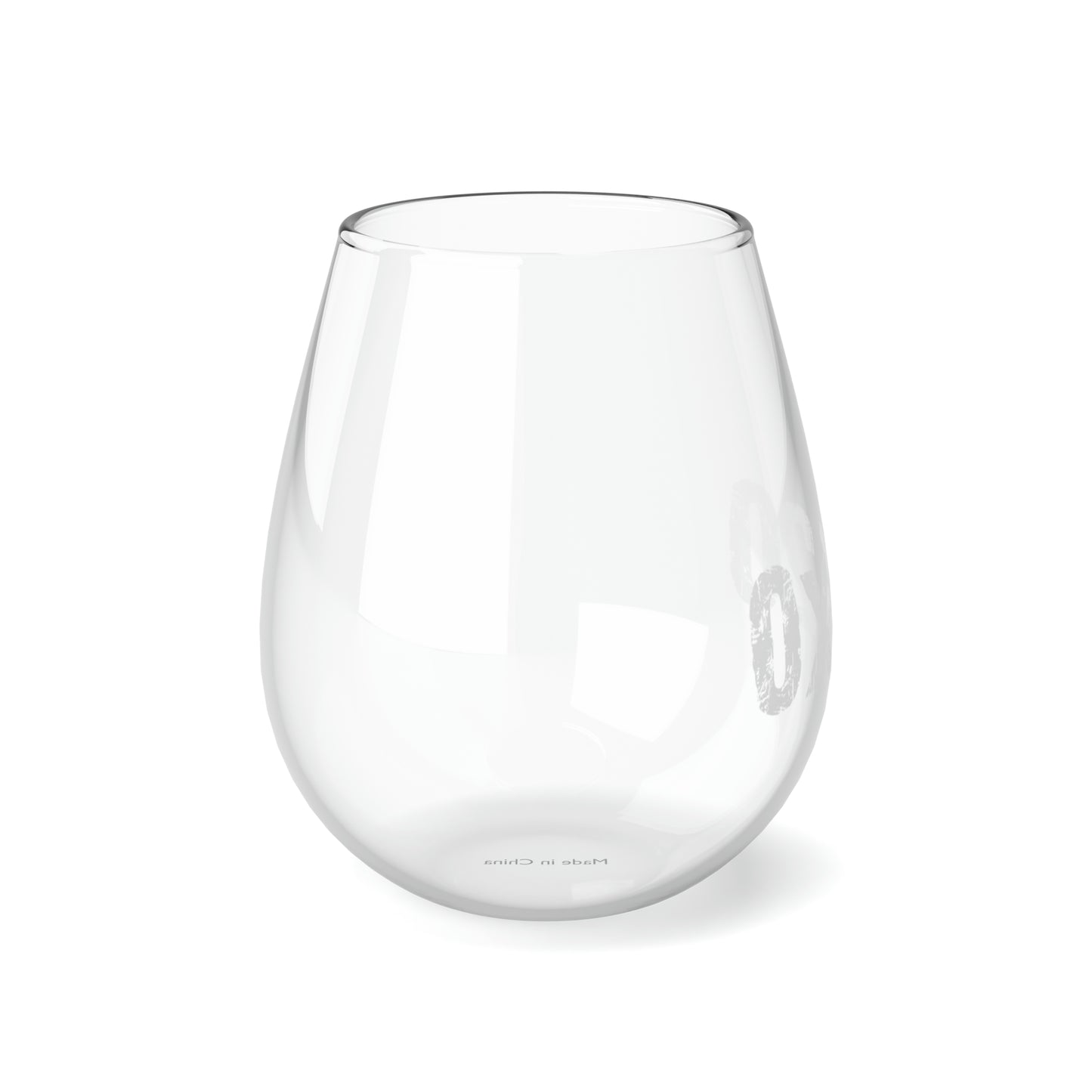 0x420 White COQ INU Stemless Wine Glass, 11.75oz by Nifty