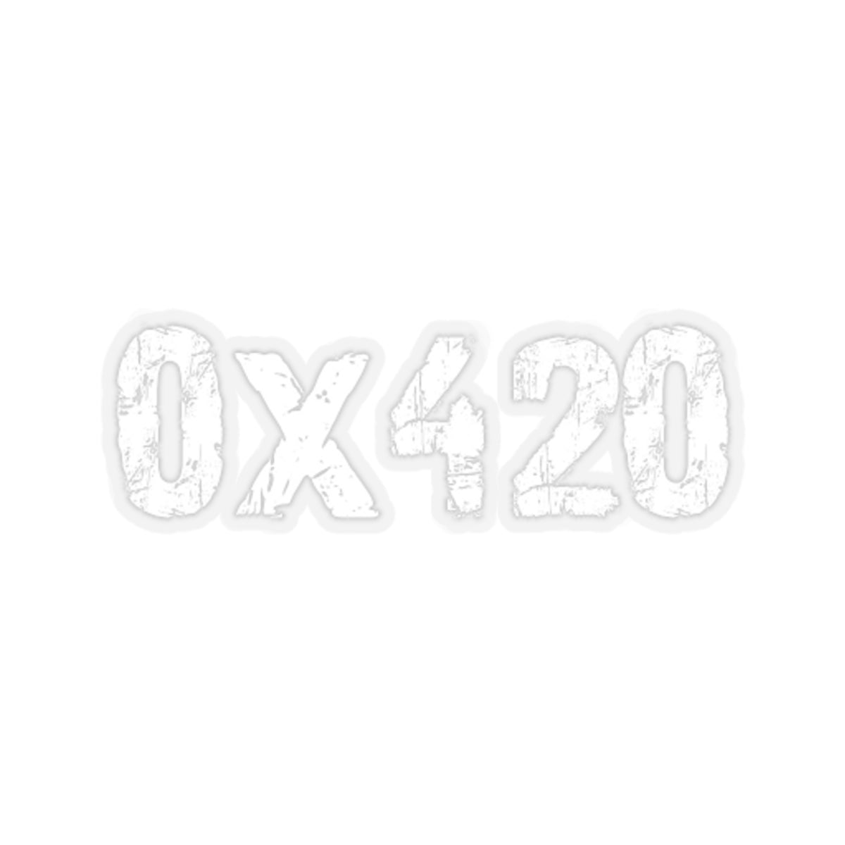 COQ INU 0x420 White Sticker by Nifty