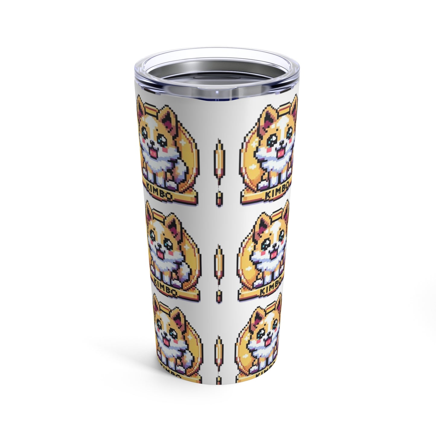 KIMBO Tumbler 20oz COQ INU (0x420 Shop) on White Background #KIMBO Gold By Nifty