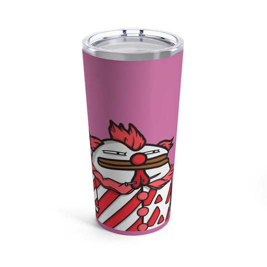 Pepe Portraits Tumbler 20oz COQ INU (0x420 Shop) on Pink Background #Clown by Numpty