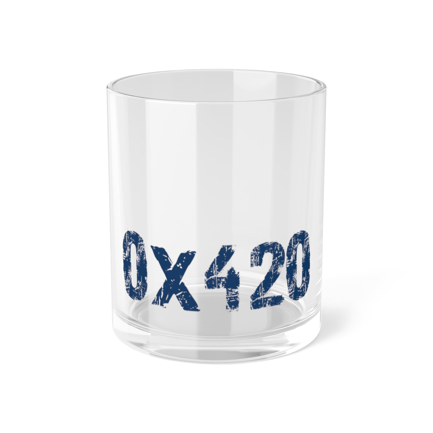 Bar Glass COQ INU 0x420 Navy Text By Nifty