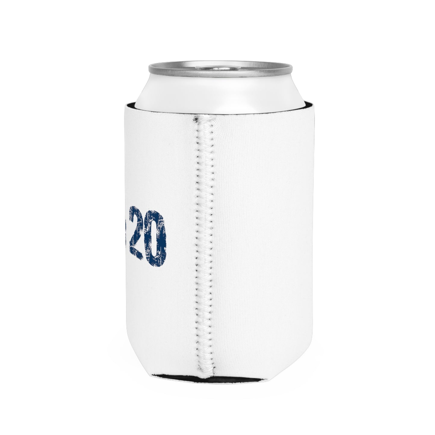 Can Cooler Sleeve Fan Art COQ INU Navy Text by Nifty