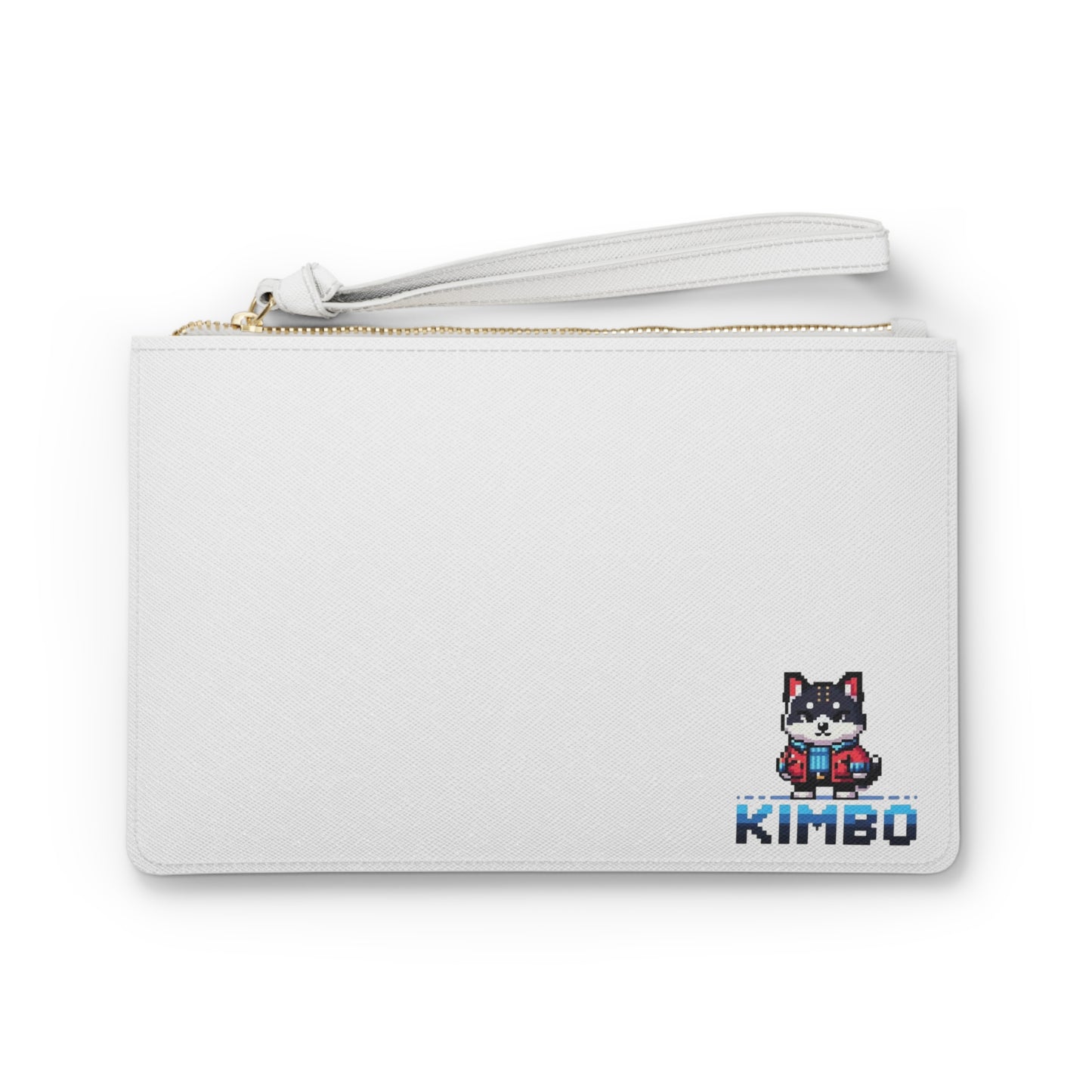 KIMBO Clutch Bag on White Bag COQ INU Logo (0x420 INU Shop)  #KIMBO Blue By Nifty