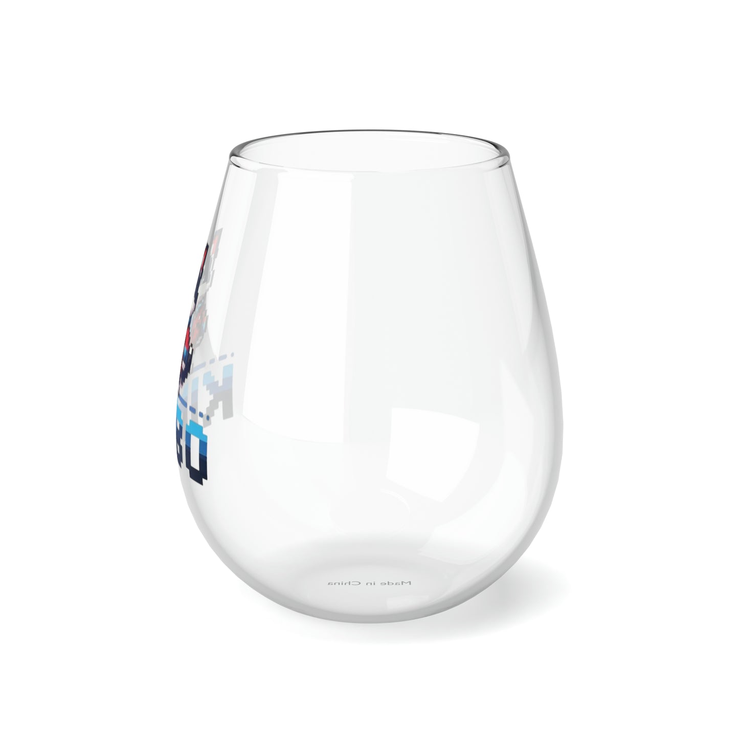 KIMBO, Stemless Wine Glass, 11.75oz  #KIMBO Blue By Nifty