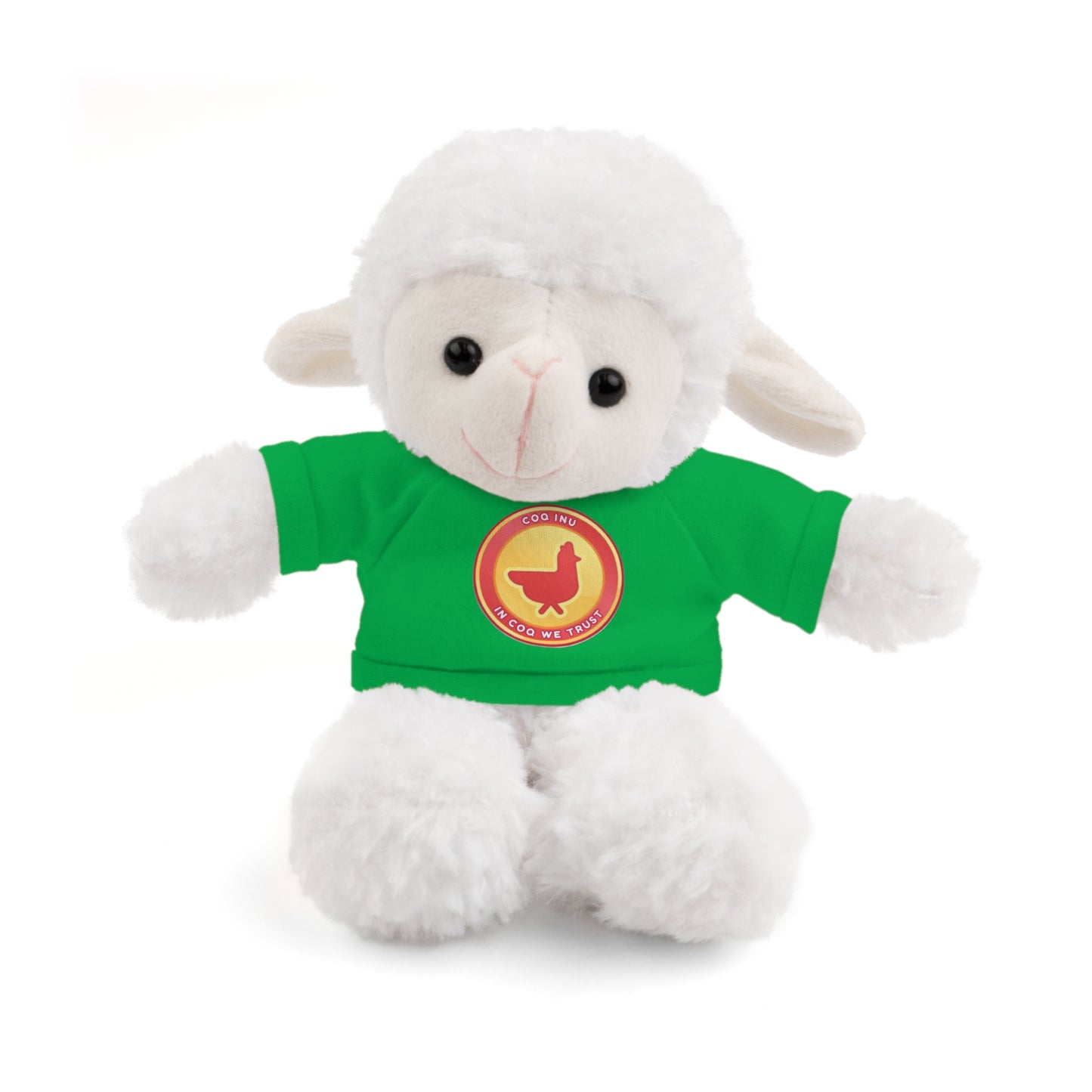 Stuffed Animals with Tee COQ INU Coin Logo print by Nifty