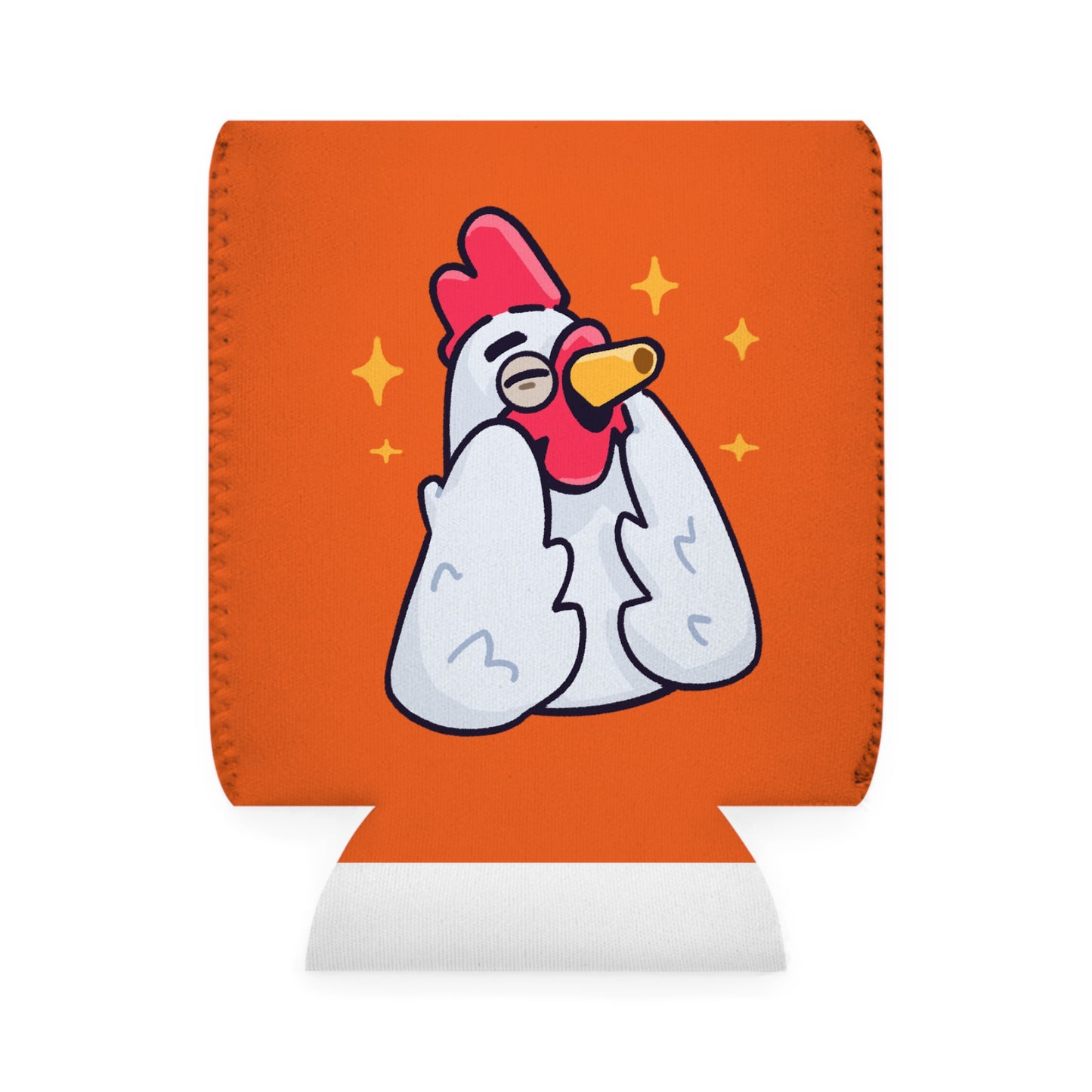 Orange Can Cooler Sleeve COQ INU 0x420 #Feels Good by Gravy