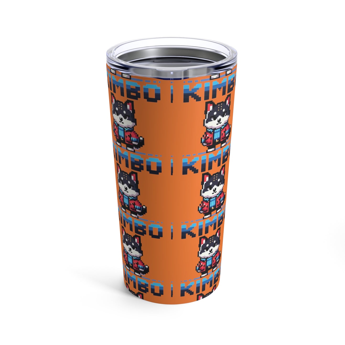 KIMBO Tumbler 20oz COQ INU (0x420 Shop) on Orange Background #KIMBO Blue By Nifty